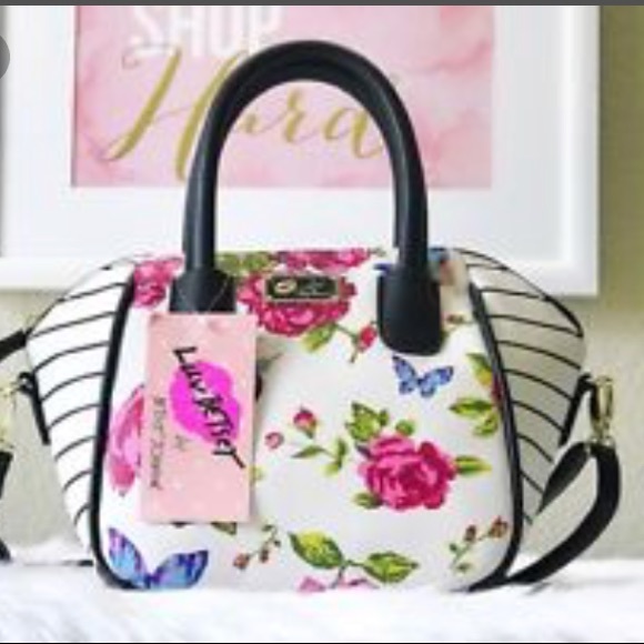 Betsey Johnson Handbags - Betsey Johnson Rose & Butterfly Satchel